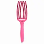 Četka za raščešljavanje Olivia Garden Fingerbrush Nylon Mix - Pink Ink