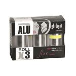 Folija za pramenove Aluminijska Sibel 12 my 12 cm - 3 rolne 100 m