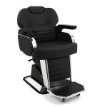 Stolica frizerska Muška Berberska Alpeda Crna - Boss Chrom Edition A