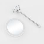 Ogledalo Smile LED 3 baterije, 10X, okruglo s vakumom 17 cm - Bijelo (X) - Slika 3