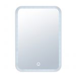 Ogledalo Smile LED 3 baterije + Usb C s postoljem 17 x 24 cm - Bijelo (X) - Slika 2