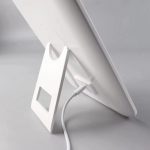 Ogledalo Smile LED 3 baterije + Usb C s postoljem 17 x 24 cm - Bijelo (X) - Slika 5