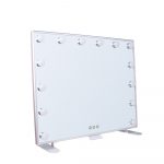 Ogledalo Smile Hollywood x 14 lampi Usb DC stolno 50 x 60 cm - Silver (X)