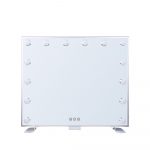 Ogledalo Smile Hollywood x 14 lampi Usb DC stolno 50 x 60 cm - Silver (X) - Slika 2