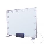 Ogledalo Smile Hollywood x 14 lampi Usb DC stolno 50 x 60 cm - Silver (X) - Slika 4
