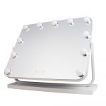 Ogledalo Smile Hollywood x 11 lampi dimmable Usb DC stolno 42 x 50 cm - Bijelo (X)