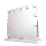 Ogledalo Smile Hollywood x 11 lampi dimmable Usb DC stolno 42 x 50 cm - Bijelo (X) - Slika 3