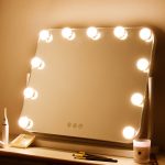 Ogledalo Smile Hollywood x 11 lampi dimmable Usb DC stolno 42 x 50 cm - Bijelo (X) - Slika 8
