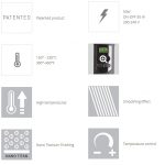Pegla za kosu Gammapiu Extra Pro Nano Titanijum LCD - Crna  (Outlet) - Slika 3