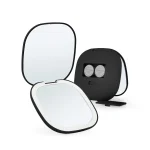 Ogledalo Smile LED dvostrano, 5X, Aku Usb C preklopno kvadratno 9 x 9 cm - Crno (X) - Slika 2
