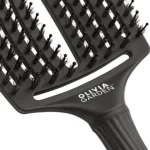 Četka za raščešljavanje Olivia Garden FingerBrush Boar&Nylon - Full Black Large - Slika 3