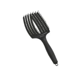 Četka za raščešljavanje Olivia Garden FingerBrush Boar&Nylon - Full Black Large - Slika 4