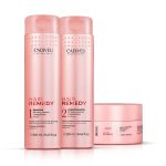 Set za oštećenu kosu Brasil Cacau Cadiveu Hair Remedy Home care - Set 3 u 1 (Outlet)