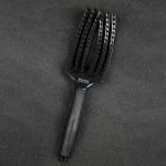 Četka za raščešljavanje Olivia Garden Fingerbrush - Nylon Black Onyx M (X) - Slika 3