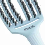 Četka za raščešljavanje Olivia Garden FingerBrush Boar&Nylon - Pastel Blue - Slika 3