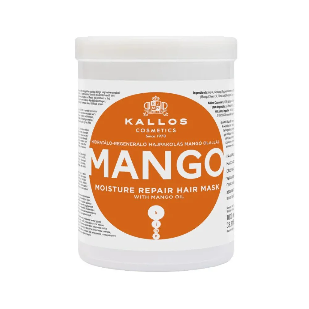 K1523 Maska za suhu i oštećenu kosu Kallos Mango - 1000 ml - Slika 1
