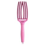 Četka za raščešljavanje Olivia Garden Fingerbrush - Nylon Mix - Bubble Pink
