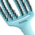 Četka za raščešljavanje Olivia Garden FingerBrush Boar&Nylon - Blue Sky - Slika 2
