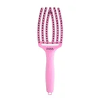 Četka za raščešljavanje Olivia Garden Fingerbrush Nylon Mix - Pink Tokyo