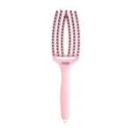 Četka za raščešljavanje Olivia Garden Fingerbrush Nylon Mix - Share The Pink