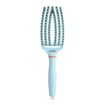 Četka za raščešljavanje Olivia Garden FingerBrush Boar&Nylon - Bubble Blue
