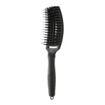 Četka za raščešljavanje Olivia Garden FingerBrush Boar&Nylon - Full Black Medium - Slika 3