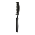 Četka za raščešljavanje Olivia Garden FingerBrush Boar&Nylon - Full Black Medium - Slika 4