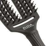 Četka za raščešljavanje Olivia Garden FingerBrush Boar&Nylon - Full Black Medium - Slika 2