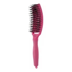 Četka za raščešljavanje Olivia Garden FingerBrush Boar&Nylon - Hot Pink - Slika 2