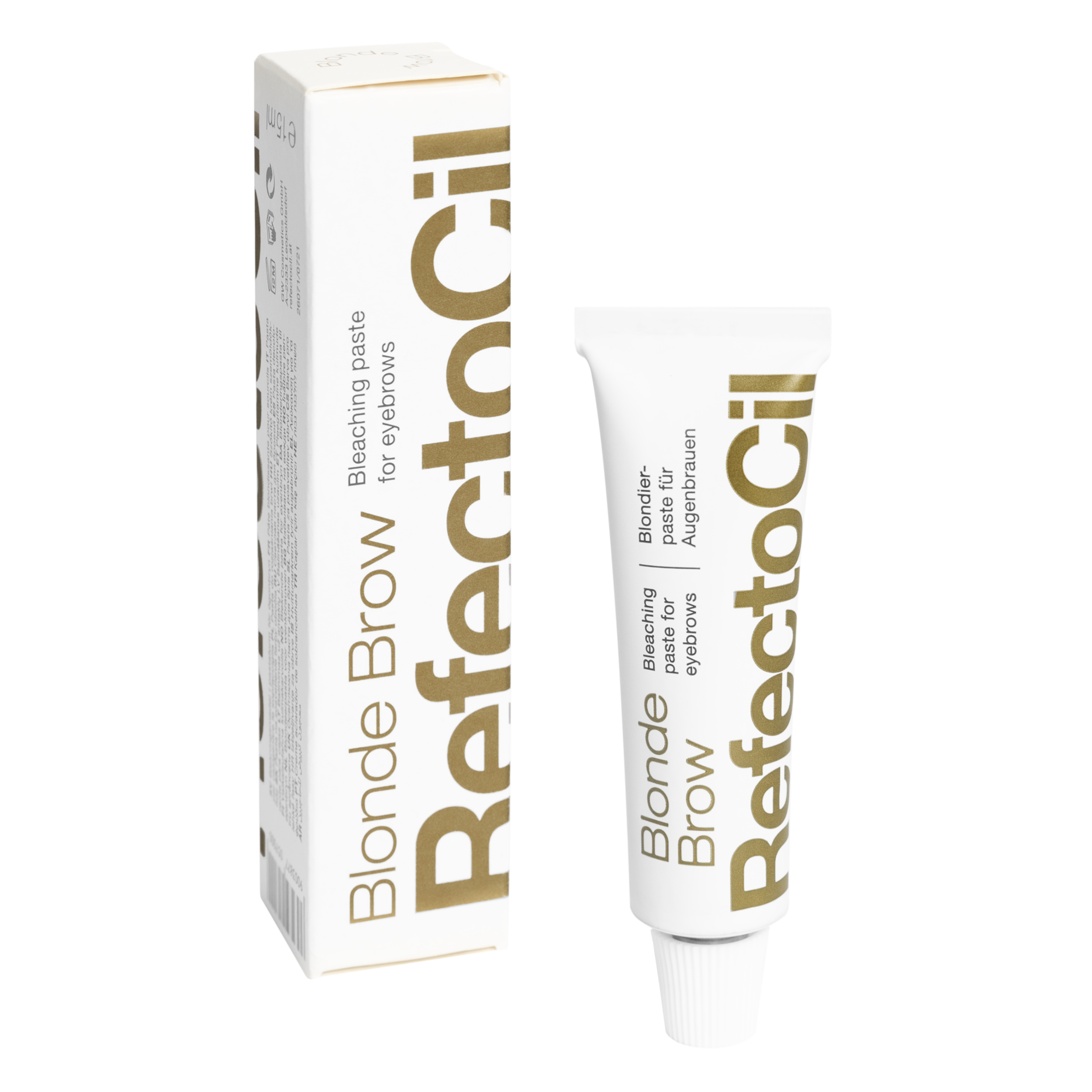 Product_Image_Classic_Colour_Blonde_Brow_Packshot_w_Packaging_w2500xh2500px Pasta za izbjeljivanje obrva RefectoCil 15 ml - Blonde Brow - Slika 1