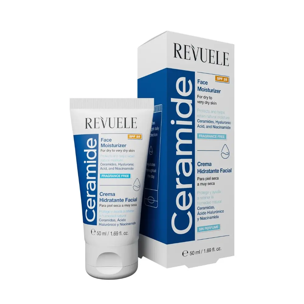 REV5485-1-1 Krema za lice Revuele Ceramide za suhu i vrlo suhu kožu 50 ml - Face Moisturizer SPF 25 - Slika 1