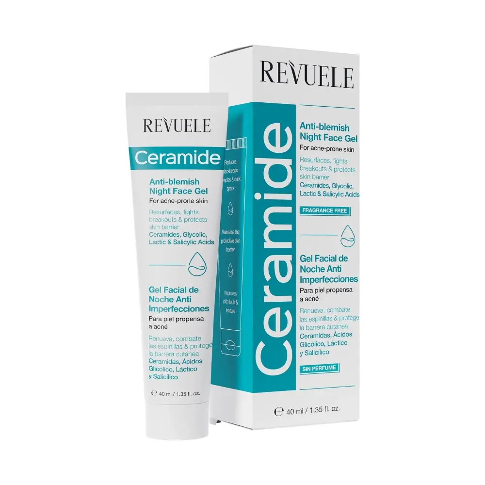 REV6406-1-1 Krema za lice protiv akni Revuele Ceramide Anti-Blemish 40 ml - Noćna - Slika 1