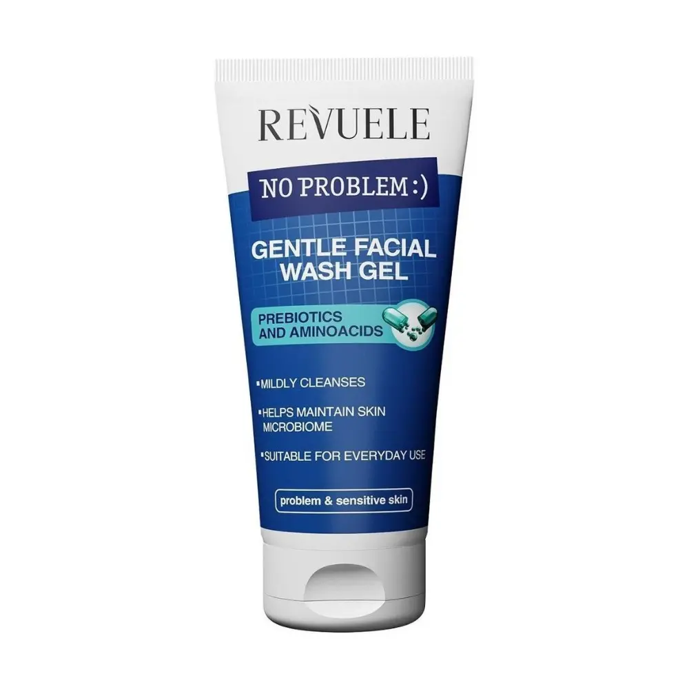 REV7342-1-1 Gel za čišćenje lica Revuele No problem 200 ml - Prebiotic & Aminoacids - Slika 1