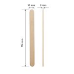 Lopatica za vosak Špatula Drvena Staleks Pro 11,4 x 1 cm - 100 kom - Slika 2