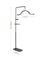 Lampa Fotografska podna Led Habys - Vena Dark - Slika 2