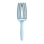 Četka za raščešljavanje Olivia Garden FingerBrush Boar&Nylon - Pastel Blue