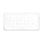 Šablon za nokte za pečate NeoNail Stamping plate - 27 (Outlet) - Slika 3